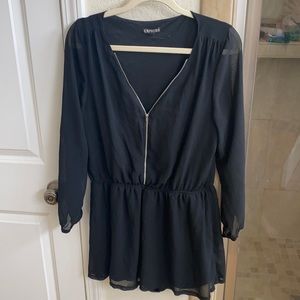 Express Black Romper